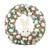 Easter Wreath with Pastel Eggs & White Rabbit (43cm)