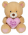 Sitting Value Bernie Light Brown Bear with Mum Heart (30cm)