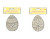 Pack of 2 Wooden Hanging Easter Eggs (Assorted Designs)