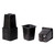 7cm Black Square Pots (x15)