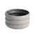 Light Grey Contoured Ceramic Bowl Planter (21cm)