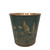 Dark Green Wild Flowers Zinc Pot