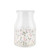 Whispering Petals Patterned Glass Vase
