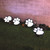 White Paw Print Solar Lights (Set of 4)