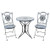 Blue Spiral Mosaic Bistro Set