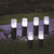 Black Rattan Pathway Lights (Set of 6)