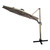 Sand Tilting Parasol with Solar Lights (3m)