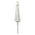 Ivory Parasol with Bamboo Pole (2.5m)