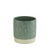Sage Green Patterned Ceramic Pot (12cm)