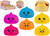 Neon Bao Dumpling In Basket (5.5cm) (Assorted Designs)