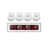 Set of 4 Christmas Robin Drinking Glasses