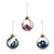 Assorted Metallic Feather Filled Bauble