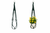 Green Beaded Macrame Hanger (90cm)