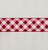 Red Diagonal Gingham Check Ribbon (63mm x 9.1m)