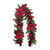 Burgundy Flower & Bauble Garland (182cm)