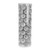 50 Silver Plastic Baubles in Matt, Shiny, Glitter & Ribbed Finish (6cm)