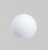 White Flock Glittered Festive Bauble (12cm)