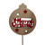 Merry Christmas Wooden Bauble Pick with Stars