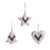 Dear Head Wooden Hanging Decoration with Fur & Tartan (Assorted Designs)