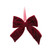 Burgundy Fabric Hanging Bow (20cm)