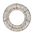 Wire Wreath with Warm White LED Flashing Lights (70cm)