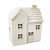 White Stoneware Cottage Ornament (H12cm)