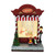 Red Santa Sweet Shop Light Up Snow Globe (22cm)