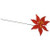 Large Red Poinsettia Pick                                   (Dia of flower 12.5cm)