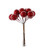 Red Shiny Small Berry Bunch Pick (11cm)