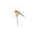 Plump Festive Robin Bird Pick (18cm)