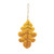 Yellow & Brown Hanging Leaf Decoration (H14cm)