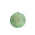Green & Gold Sequinned Bauble (10cm)