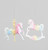 Iridescent Horse Hanging Christmas Tree Decoration (13cm) (Assorted)
