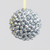 Silver Sequin Beaded Bauble (8cm)
