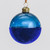Deep Blue Half & Half Glass Bauble (8cm)