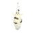 White Felt Ghost with Bats Hanging Decoration (16.5cm)