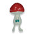 Mushroom with bow tie and candy cane hat (28cm)