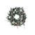 White, Green & Silver Frosty Wreath with Pine Cones & Baubles (61cm)