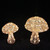Gold LED Mushrooms (Set of 2) 
