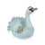 White Swan Decoration with Pink Beak (14cm)