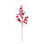 Red Flocked Bobble Bud Stem (101cm)