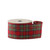 Red Tartan Wire Edge Ribbon (63mm)