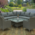 Rowena Corner Rattan Sofa Set with Table - Discontinued