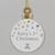 Bambino Baby's First Christmas Resin Plaque