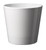 12cm Shiny White Dallas Ceramic Pot