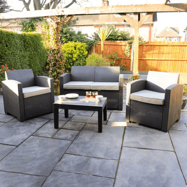 4 Piece Rattan Effect Furniture Set  - Discontinued