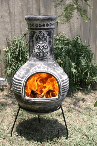 Azteca Anthracite Rustic Chimenea (Extra Large)