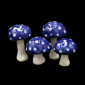 Blue Spotted Mushrooms