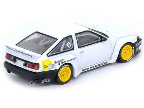 Toyota Corolla AE86 Trueno RHD (Right Hand Drive) White "Pandem/Rocket Bunny" 1/64 Diecast Model Ca