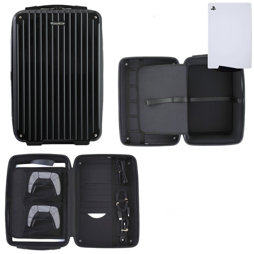 Color: Black, style: Portable - Storage Box Free Base Hard Shell Thickened Protection Pack Portable